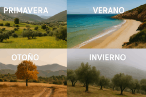 Estaciones del año en Murcia representadas en paisajes naturales